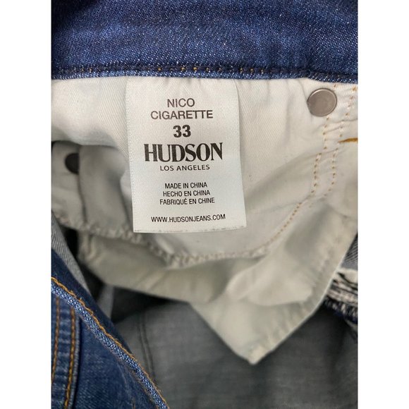 Hudson Los Angeles Men's Chained Denim Jeans pants Size 33 - Picture 6 of 14